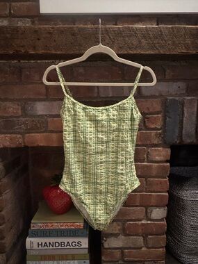 Tory Burch Plaid One-Piece Swimsuit